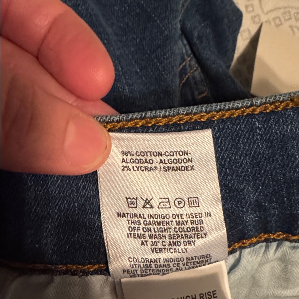 Warp + Weft Medium Blue High Rise Jeans 8/29 new 2 pair - Picture 6 of 6